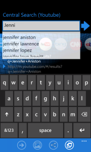 Central Search for Windows Phone Autocomplete